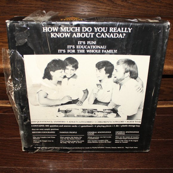 3/$188❤️unused broken seal I.Q.2000 Trans Canada Trivia Playtoy Industries #2080 - Picture 5 of 7